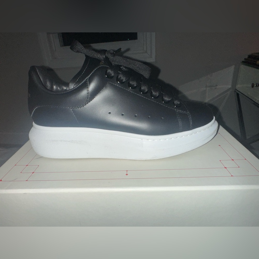 Alexander mcqueen black leather